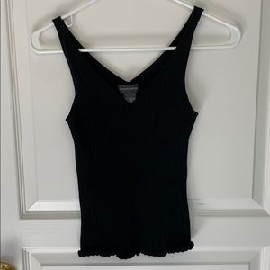 Banana Republic Ribbed Sweater Tank in Black Sz S
